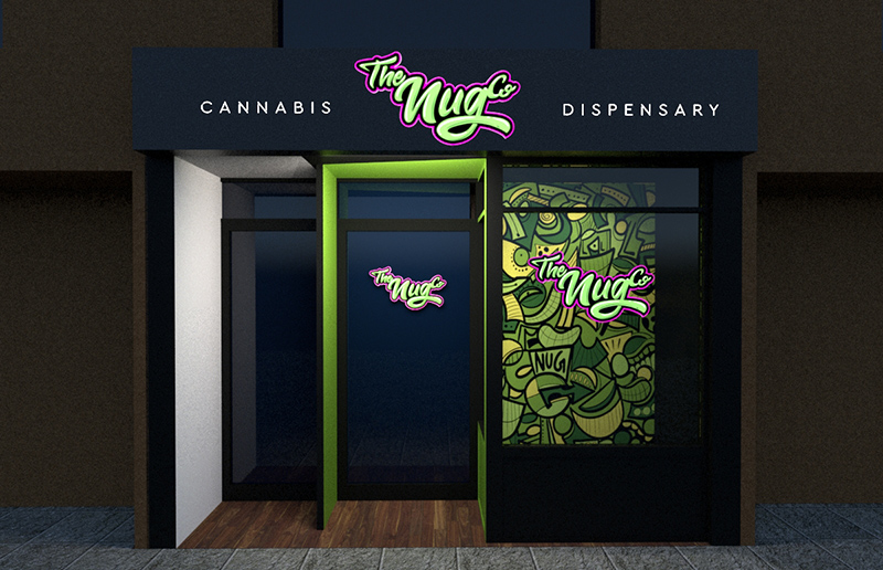 the exterior of dundas west cannabis dispensary