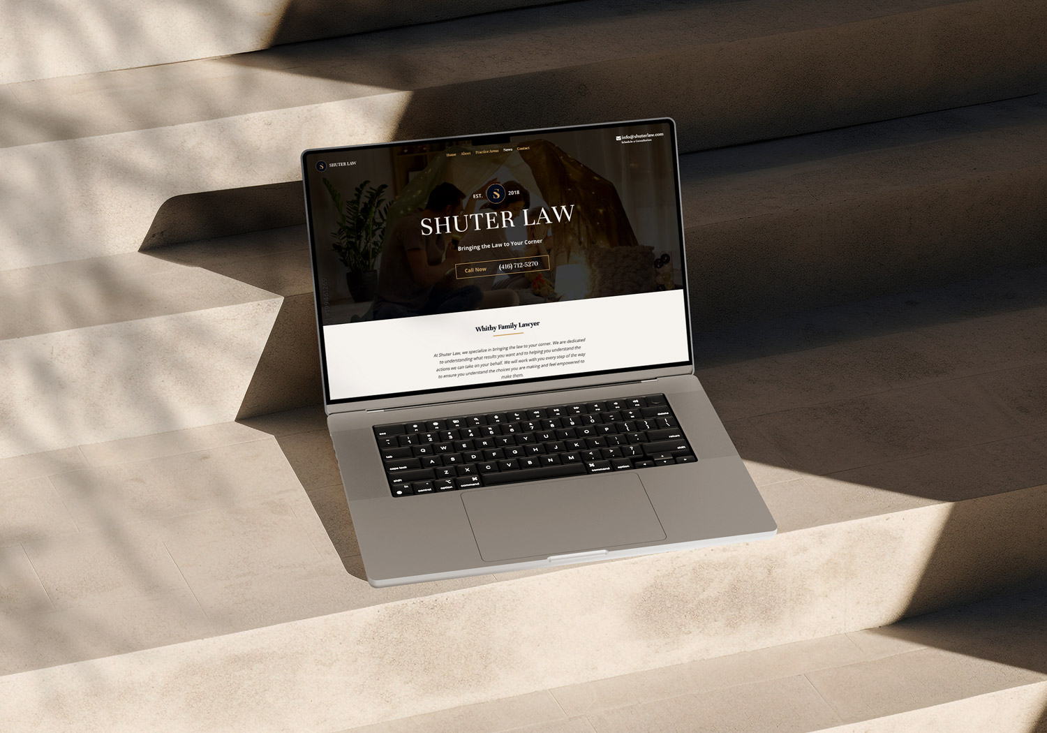 Whitby Lawyer site Project Dave Design Freelance site Design